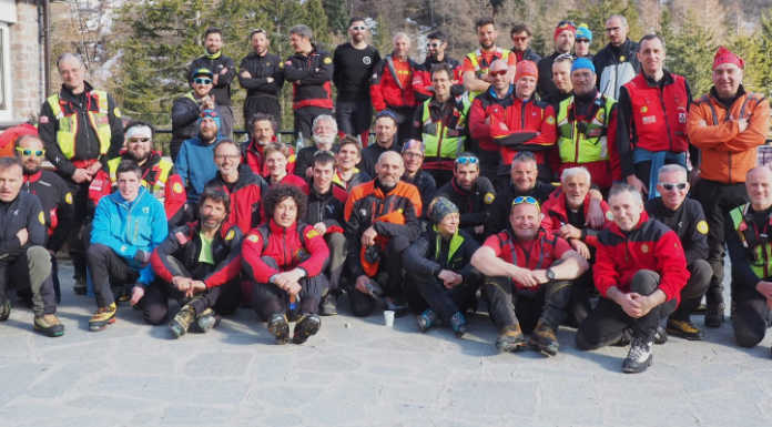 Esercitazione in Val Biandino: parapendio caduto, valanga e soccorso in un canale