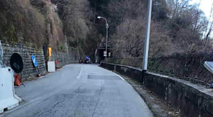 Bellano, SP72 chiusa di nuovo per un distacco di massi