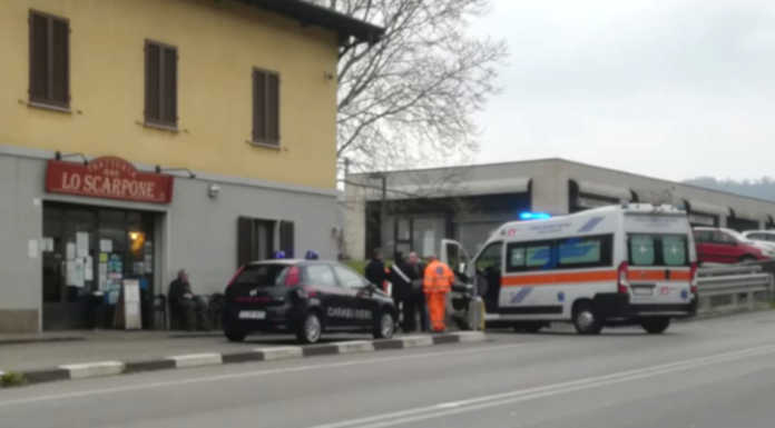 Una mattina di soccorsi, incidente a Olgiate, ciclista ferito a Perego