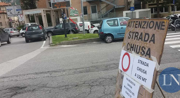 Lavori in via Bezzecca, rallentamenti all’ingresso di Lecco