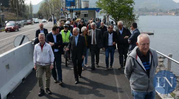 Finalmente inaugurato il 1° tratto della ciclabile Lecco-Abbadia