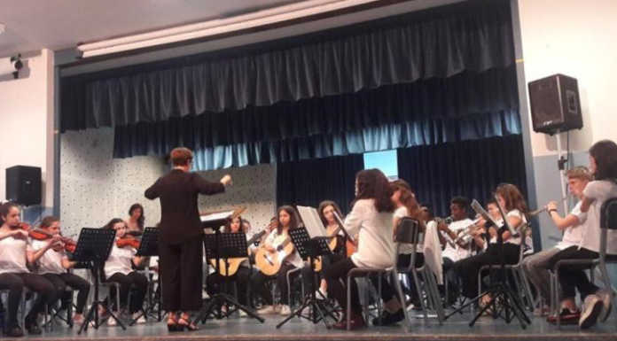 L’orchestra dell’indirizzo musicale della Stoppani all’Ariston di Sanremo