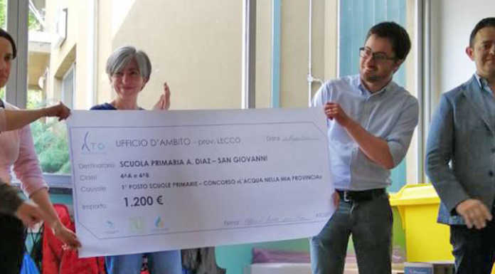 Una classe della primaria di S. Giovanni ha vinto il concorso di Lario Reti