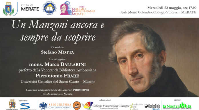 Merate, al Maggio Manzoniano ospite Ballarini, prefetto dell’Ambrosiana