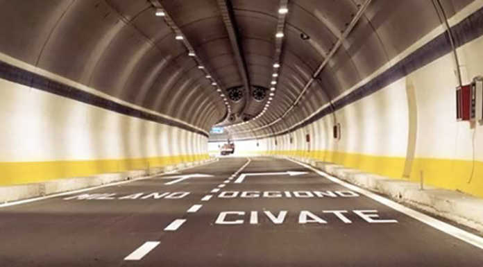 SS36. Lavori notturni nella galleria del Monte Barro. Le chiusure previste