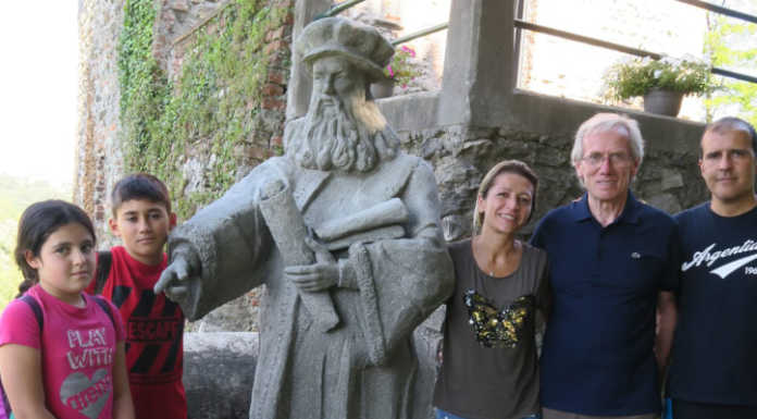 L’ex capo della mobile di Lecco in visita al santuario della Rocchetta sull’Adda