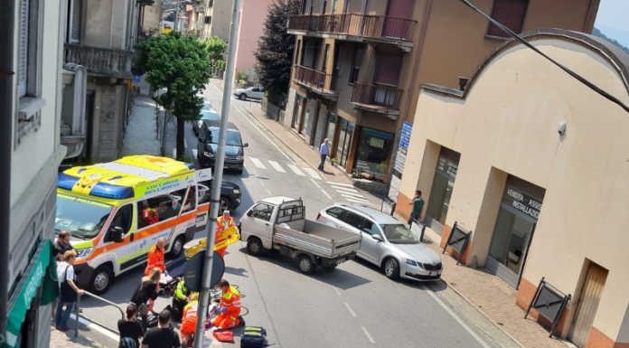 Bellano, investito in bicicletta, soccorso un uomo di 50 anni
