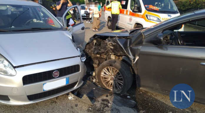 Incidente tra due auto a Calolziocorte, tre i feriti