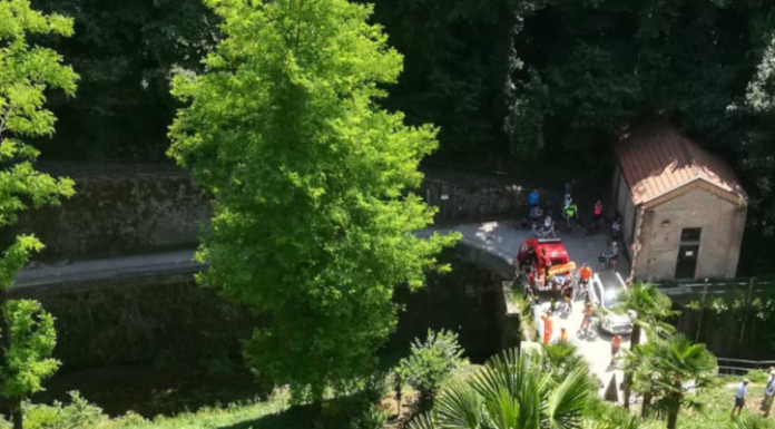 Paderno: ciclista cade lungo l’alzaia dell’Adda. Sul posto anche i vigili del Fuoco
