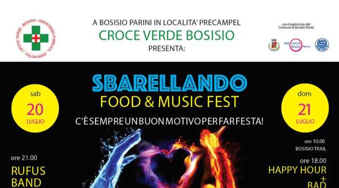 Bosisio, torna la due giorni di festa ‘Sbarellando’ con la Croce Verde