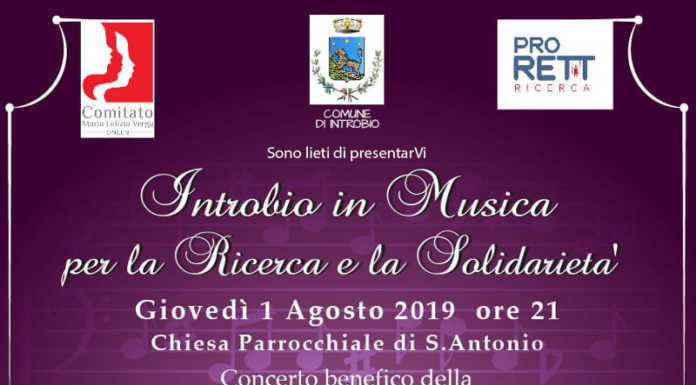 Introbio, il 1° agosto un concerto per la ricerca e la solidarietà