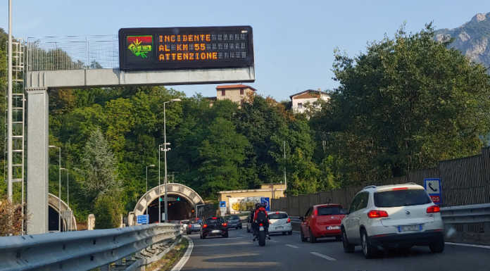 Ore 17.30 – Incidente sulla SS36 in direzione Sud nel tratto Orsa – Abbadia