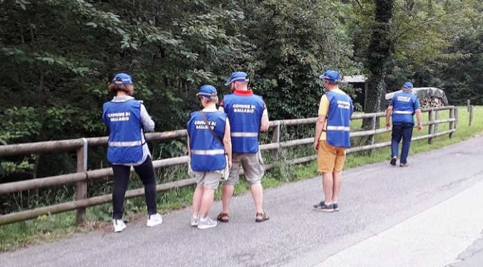 Ballabio, prima uscita della Squadra anti degrado