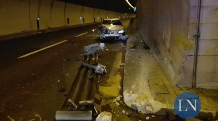 Schianto nel tunnel del S. Martino, soccorsi due automobilisti