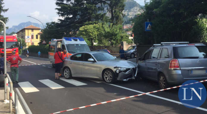 Calolziocorte, incidente in Corso Europa: quattro persone coinvolte