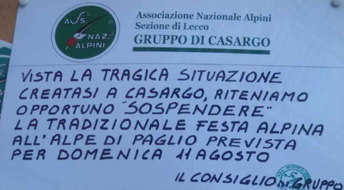Casargo. Sospesa la tradizionale festa alpina all’Alpe di Paglio