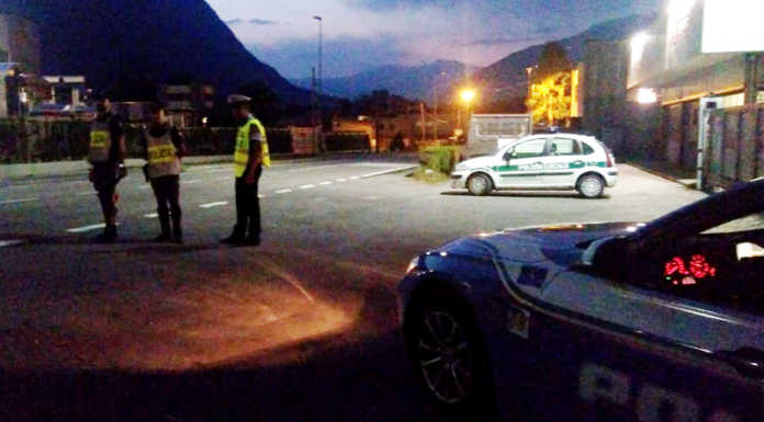 Serata di controlli a Cortenova, in campo Polizia Locale e Stradale