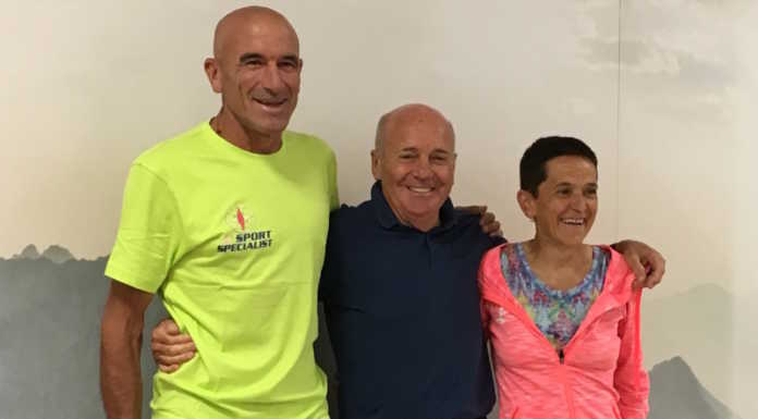 L’alpinista Mario Panzeri e Patrizia Pensa al Tor des Géants