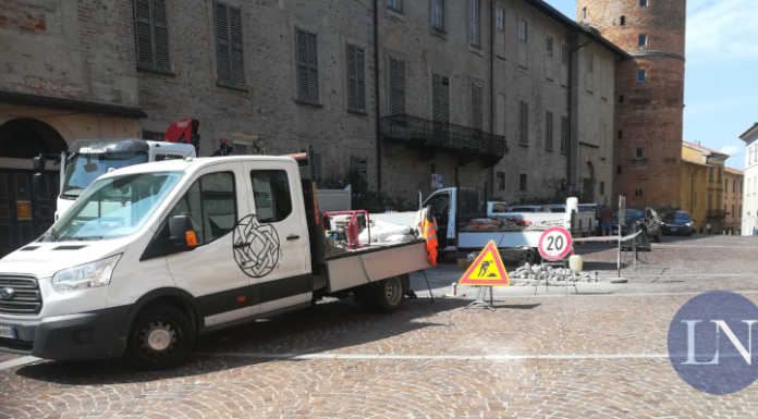 Merate, lavori in corso in via Manzoni e in piazza Prinetti