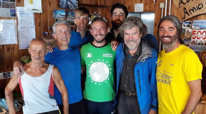Ospite d’eccezione al rifugio Brioschi, Messner fa tappa al Grignone