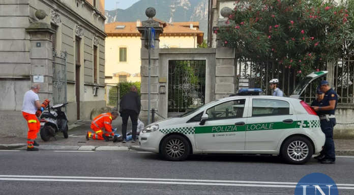 Lecco. Scontro tra scooter e bici in via Leonardo da Vinci