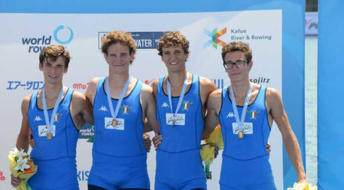 Canottaggio, Simone Fasoli (Moto Guzzi) bronzo ai mondiali Junior di Tokyo