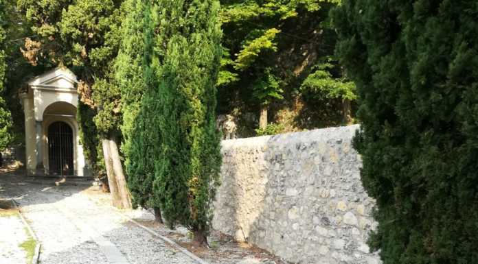 Valmadrera, ricostruito il ‘muretto’ al santuario di S. Martino