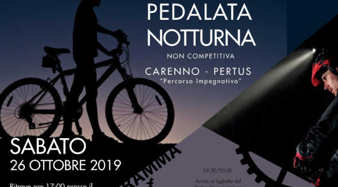 Pedalata notturna a Carenno, appuntamento il 26 ottobre