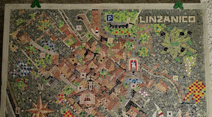 Abbadia. Inaugurato il mosaico di Linzanico, dono dell’artista Claudio Gobbi