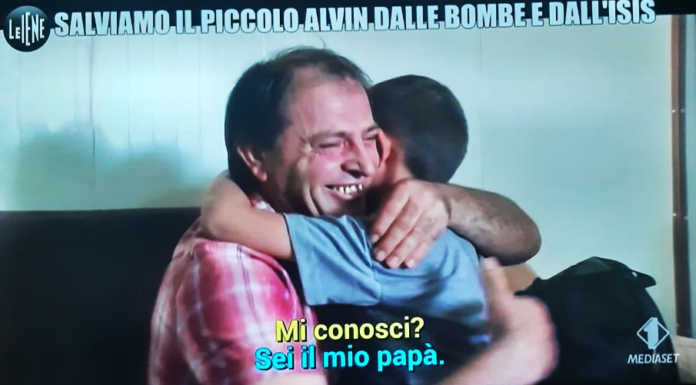 Le Iene con papà Afrim in Siria per rivedere il figlio Alvin. Il servizio in Tv