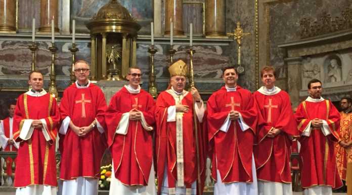Da Valmadrera a Roma per l’ordinazione a sacerdote di Padre Davide
