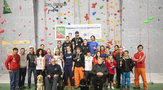 Campionati italiani Paraclimbing: “Bella giornata di sport e integrazione”