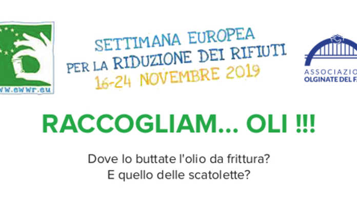 L’associazione Olginate del Fare lancia la campagna Raccogliam…oli