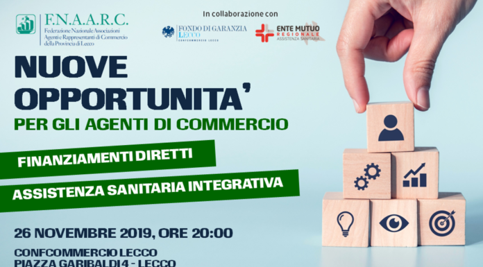 Agenti del commercio, un incontro il 26 novembre in Confcommercio