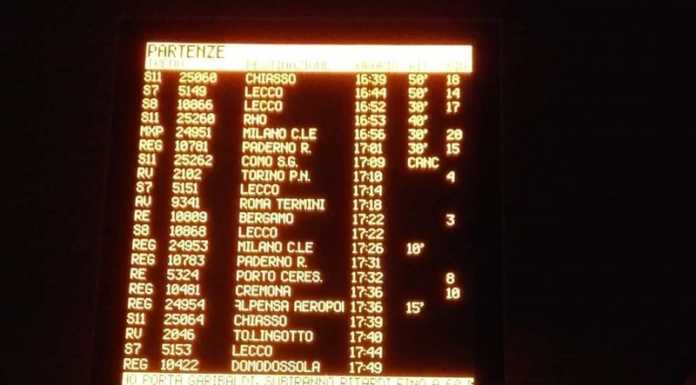 Delirio treni: ritardi e cancellazioni sulla Milano – Lecco