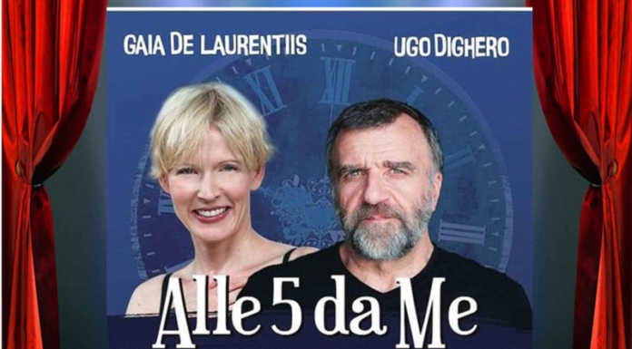 Teatro a Mandello, in scena “Alle 5 da me” con De Laurentis e Dighero