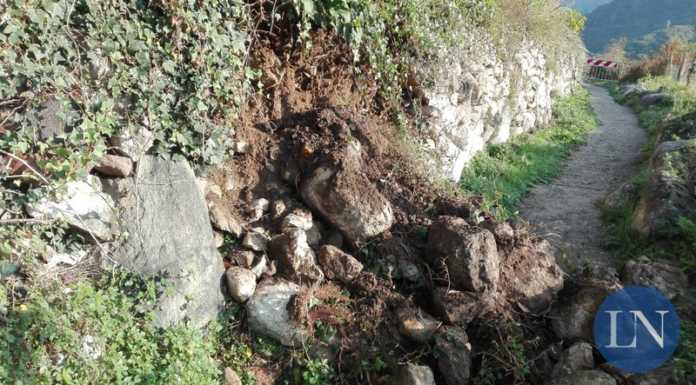 Rancio. Via Coltogno chiusa per una piccola frana