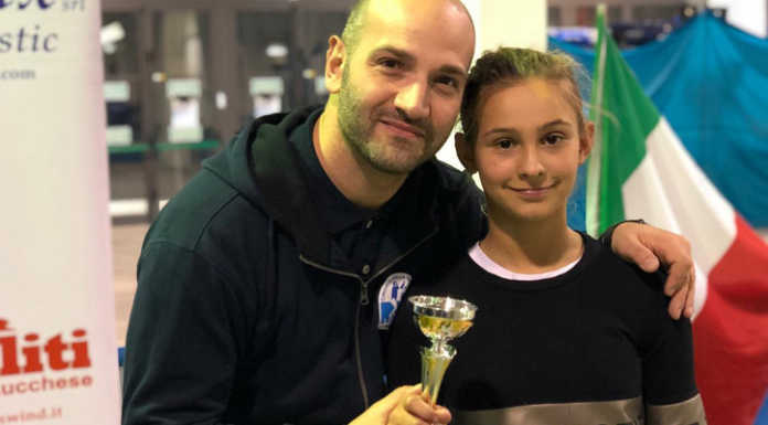 Scherma. Brave le sciabolatrici a Lucca Mirko Buenza ed Elide ValsecchiMirko Buenza ed Elide Valsecchi