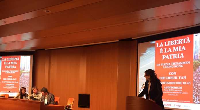 “La libertà è la mia patria”: a Lecco l’incontro con Lee Cheuk-yan