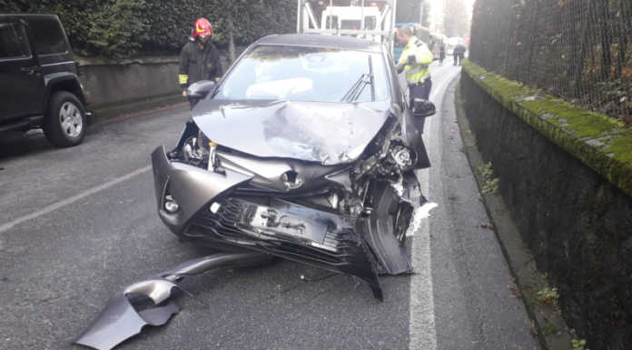 Imbersago, incidente al curvone Moratti: tre feriti