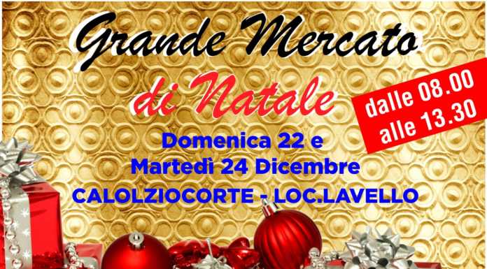 Calolziocorte, il mercato raddoppia in occasione del Natale
