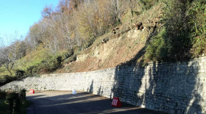 Riaperta la Sp 180 per Carenno. Limite a 30 Km/h nel tratto della frana