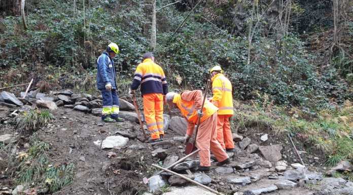 Ana Lecco. Protezione civile al lavoro per riparare ai danni del maltempo