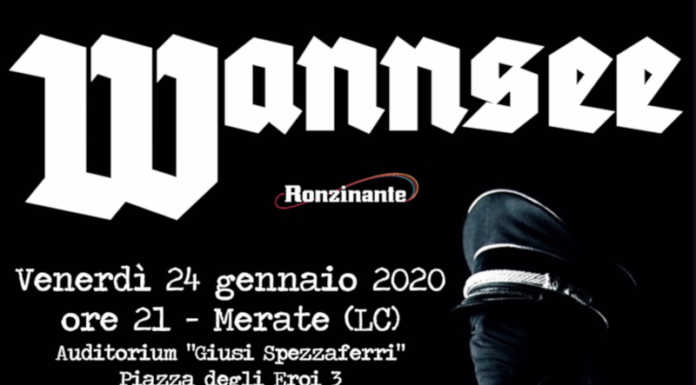 Merate, Ronzinante in scena con Wannsee per la Giornata della memoria