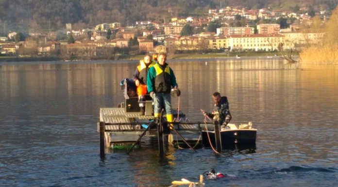 Stop alle alghe nel lago, in queste ore l’ultimo intervento a Calolziocorte