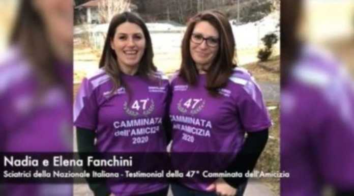 Le due sorelle Fanchini testimonial della 47^ Camminata dell’Amicizia
