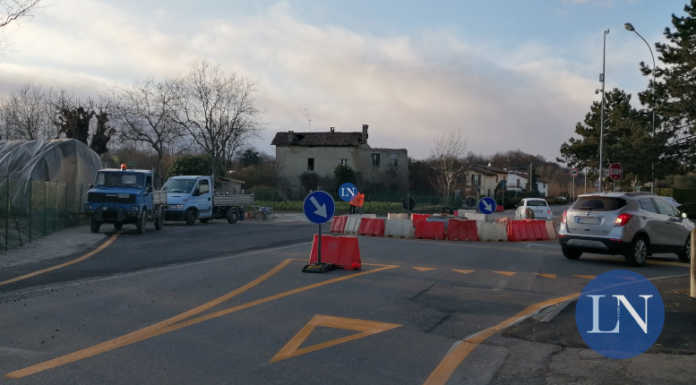 Olgiate, operativa la rotonda in via Pilata