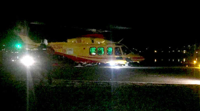 Grignetta. Sbagliano il sentiero, cala la sera e dopo 5 ore di cammino chiamano i soccorsi elisoccorso volo notturno