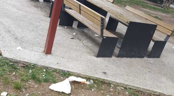 Lecco. Segnalazione: “Cartacce e sporcizia al parco Belgiojoso”