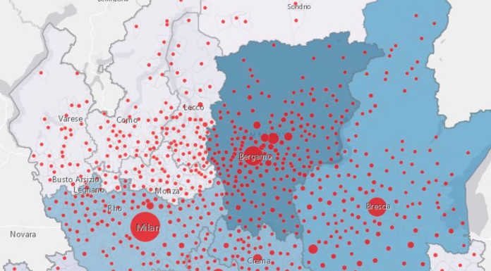 Coronavirus. La mappa dei contagi nei comuni della nostra provincia